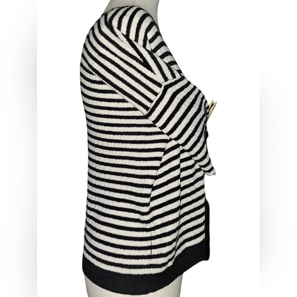 Eileen Fisher Organic Linen Dropped Shoulder Striped Boxy Top Size XS - EUC - Picture 7 of 14